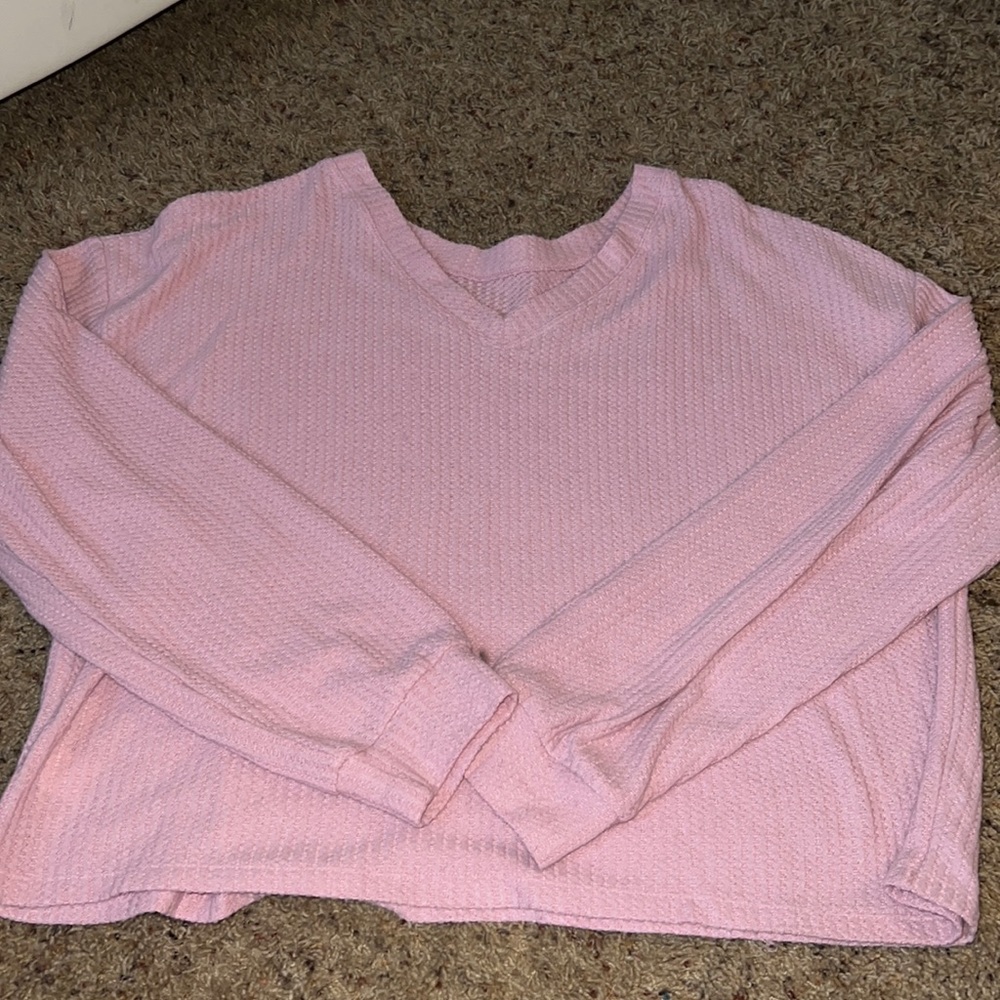 pink lounge top- reversible sides
